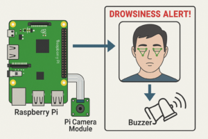 Driver Drowsiness Alert with RPi
