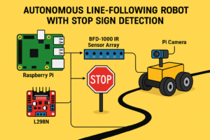 Autonomous Car with IR sensor array BFD1000