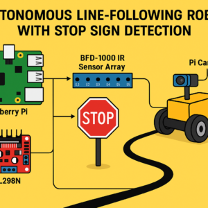 Autonomous Car with IR sensor array BFD1000